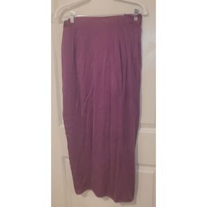 Baldanza Purple 100% Silk Skirt Women's Size 12